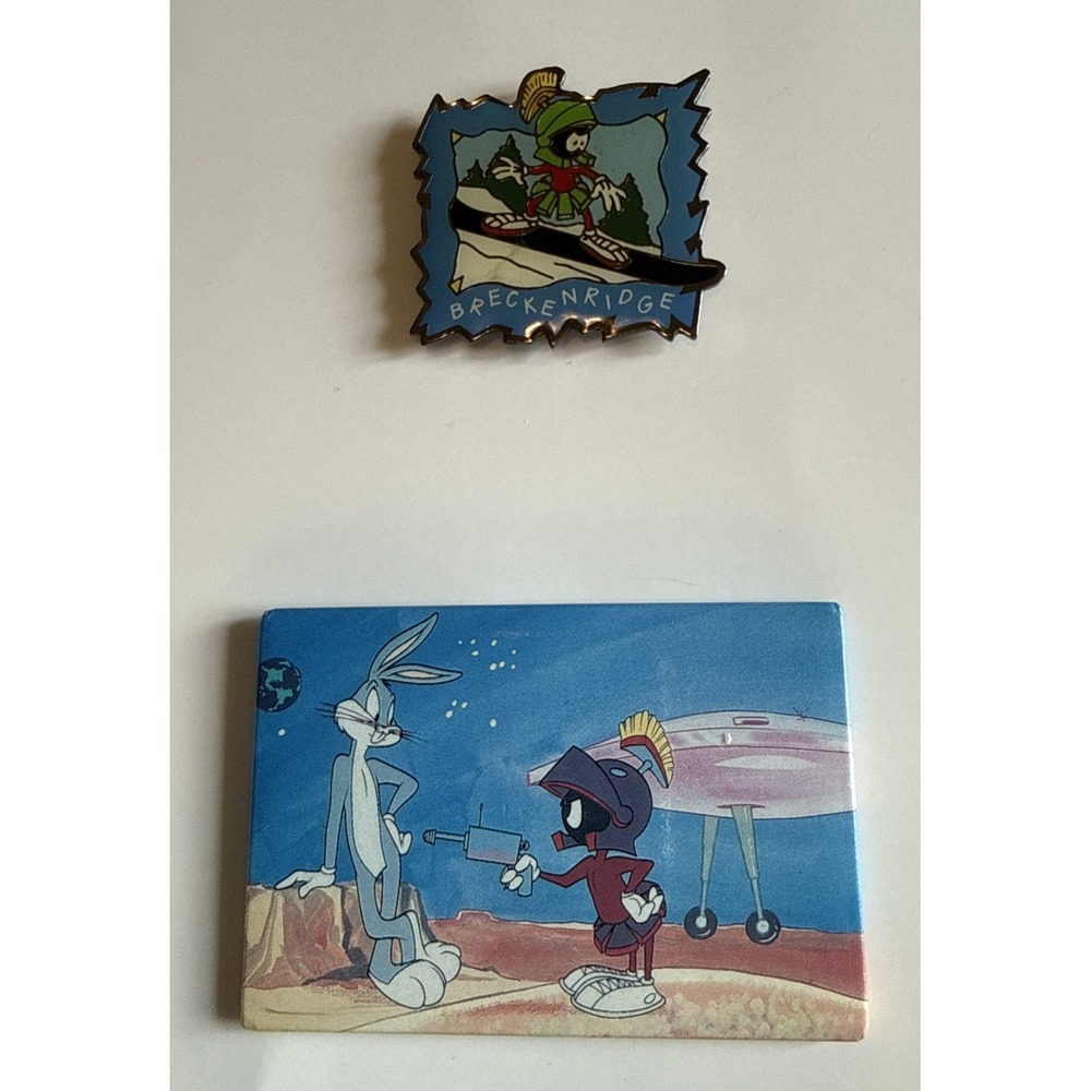 90's Vintage Looney Tunes Magnet Lot Marvin the Martian Bugs Bunny Breckenridge